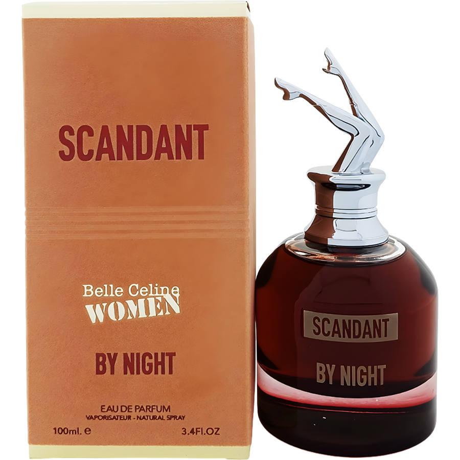 ادوپرفیوم اسکندانت بای نایت بله سلین وومن برند فراگرنس ورد (Fragrance World Scandant Belle Celine Women By Night Eau De Parfum 100ml)